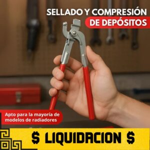 Alicate para Depósito de Radiador Rojo
