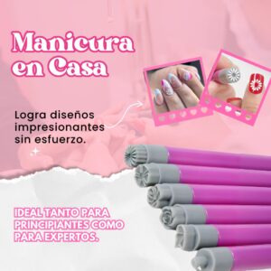 Set Pincel para Uñas X6 Profesional