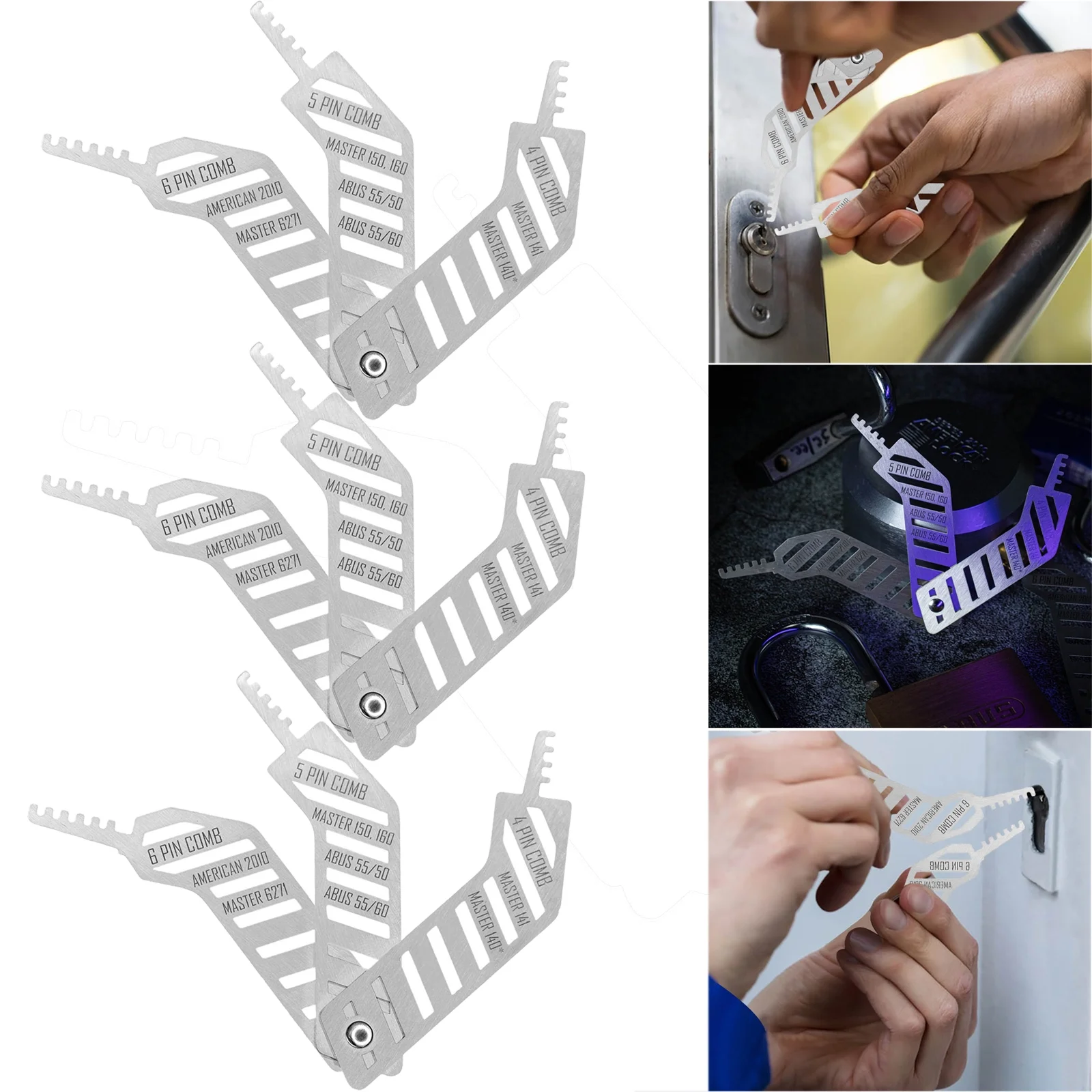 Juego de Ganzúas Combs X3
